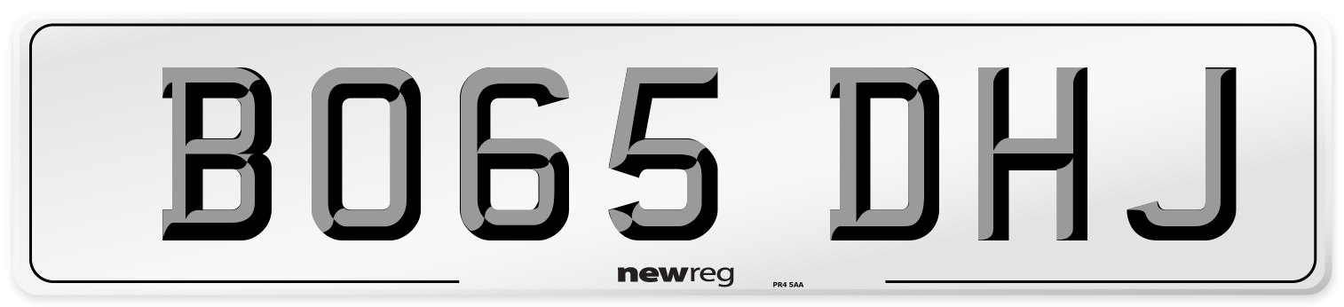 BO65 DHJ Number Plate from New Reg